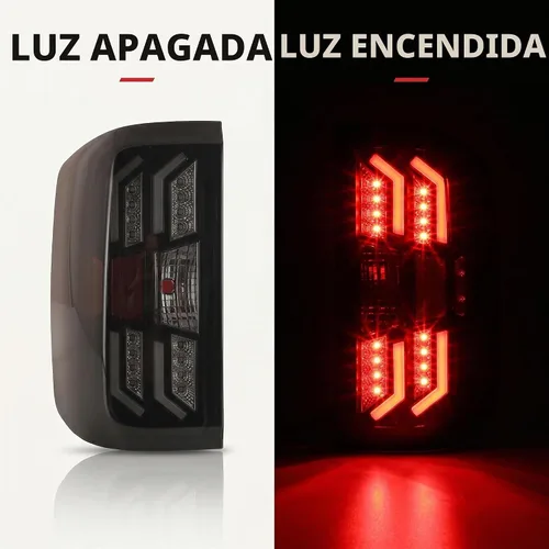 Vista 9 de WOLFSTORM Conjunto de luz trasera Compatible con 2014-2018 Chevy Silverado 1500 y 2015-2018 Chevy Silverado 2500/3500HD, No es compatible con Lente