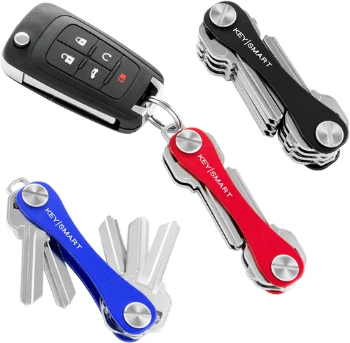 Vista 2 de KeySmart Classic - Llavero compacto con soporte y organizador (2 – 14 llaves)