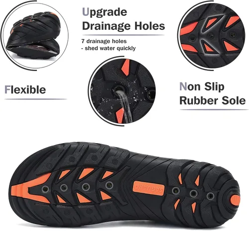 Vista 6 de SAGUARO - Hombres Zapatos de Agua de Secado Rápido Descalzo de las Mujeres Deportes Aqua Zapatos al aire libre Playa Natación Buceo Surf Kayak