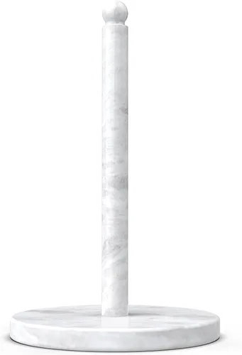 Vista 10 de Koville Italian Natural Marble Paper Towel Holder Countertop, Genuine Stone Paper Towel Holder Stand for Kitchen Storage, for Standard or Alpi Verde