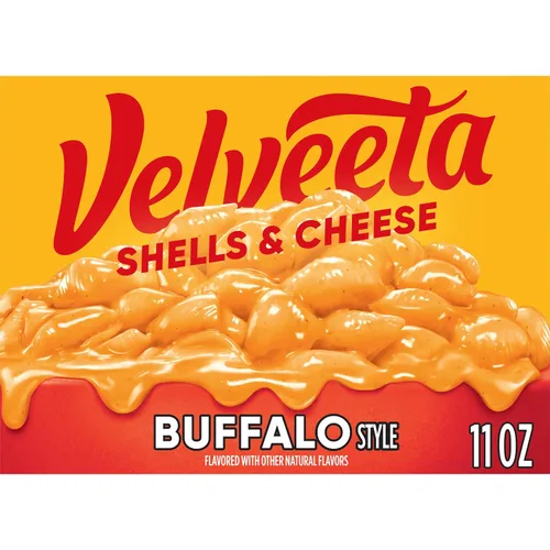 Vista 10 de Velveeta Brócoli de conchas y queso con pasta de conchas, salsa de queso y floretes de brócoli, caja de 9.4 onzas