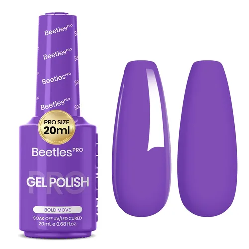 Vista 11 de Beetles PRO - Esmalte de gel blanco, color blanco de 0.7 fl oz A - Creme White Ansiedad de calma