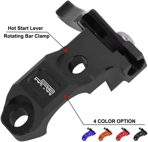 Vista 2 de AnXin Palanca de Arranque en Caliente con Abrazadera Giratoria CNC para CR CRF XR KDX KLX KX DRZ RM RMZ TTR WR YZ Motocicleta Dirt Pit Bike - Negro