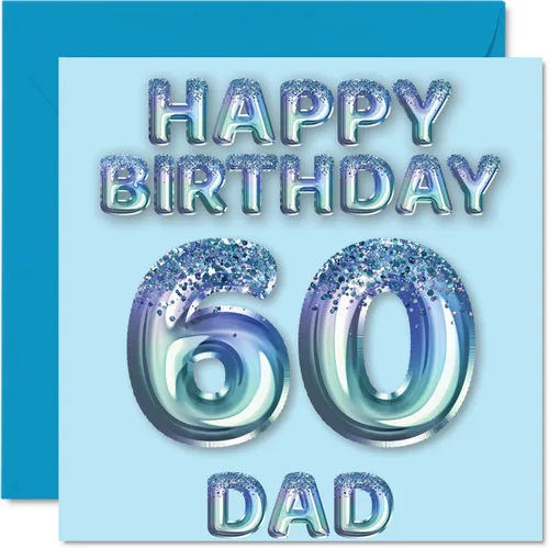 Vista 308 de Stuff4 Tarjeta de primer cumpleaños para niños, globo de fiesta con purpurina azul, tarjetas de feliz cumpleaños para niño de 1 año, nieto, hijo, 57