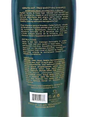Vista 3 de Bio Keratin Luxury Collection Champú suavizante antiencrespamiento 33.8oz