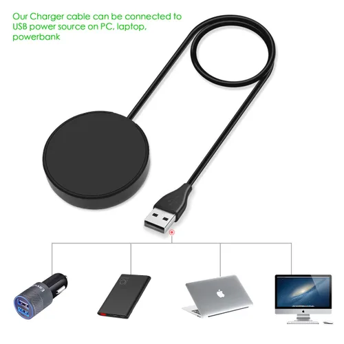 Vista 8 de 1 Pack Compatible con Cargador de Samsung Watch, Cable de Carga para Galaxy Watch 7/6/5/4 Dock USB de Reemplazo para Samsung Galaxy Watch 7/6/6