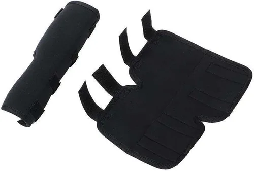 Vista 6 de Coderas para perro, cómoda funda elástica ajustable para patas de perro para dejar de lamer, manga protectora de recuperación para perro, soportes