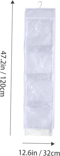 Vista 2 de Didiseaon Bolsa de almacenamiento colgante Organizador de bolsas Organizador de armario Diseño de ventana Tela no tejida Ahorro de espacio