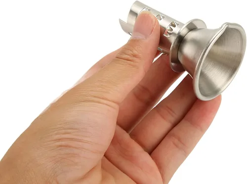 Vista 9 de Exprimidor manual de taladro de limón, mini exprimidor de mano portátil de acero inoxidable espesado naranja lima para el hogar cocina plata