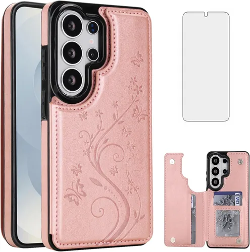 Vista 17 de Asuwish Funda de teléfono para Samsung Galaxy S26 5G con protector de pantalla de vidrio templado y tarjetero con soporte para tarjetero, soporte