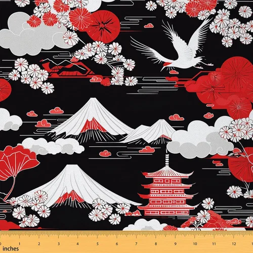 Vista 12 de The Yard - Tela Kawaii – Tapicería decorativa de fresa roja para mujeres, niñas y niños – Lindo arte impermeable para exteriores – 1 yarda, rosa
