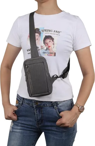 Vista 7 de MDJYMYZ Bolso bandolera bandolera, bolsa de hombro para teléfono celular, mochila para hombre y mujer, bolsa de pecho, cartera para teléfono