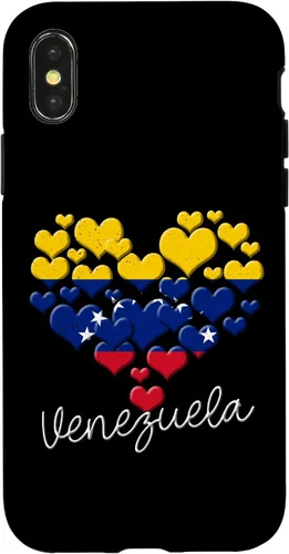 Vista 5 de Funda para iPhone 17 con diseño de corazón hispano con bandera venezolana con orgullo de Venezuela