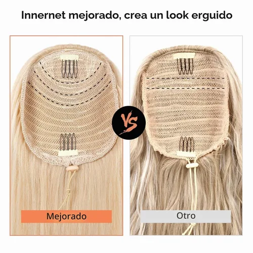 Vista 4 de SEIKEA Extensión versátil de cola de caballo con cordón, 18 pulgadas de largo, ondulado, con clip de varias capas, extensiones de cabello de cola
