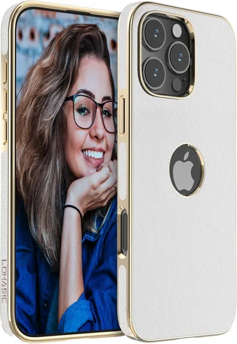 Vista 18 de LOHASIC Funda de cuero para iPhone 13 Pro, delgada de lujo para hombres y mujeres de negocios, funda de PU suave antideslizante a prueba de golpes