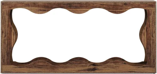 Vista 9 de Tribesigns Mesa consola de granja de 63 pulgadas con almacenamiento, mesa de sofá detrás del sofá, estación de sofá de entrada larga, soporte
