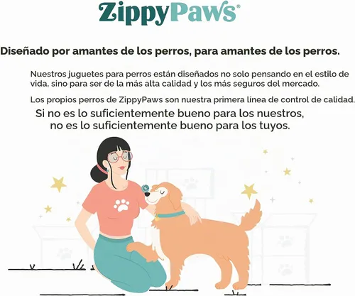 Vista 8 de ZippyPaws ZippyTuff - Juguete masticable para perros, juguetes