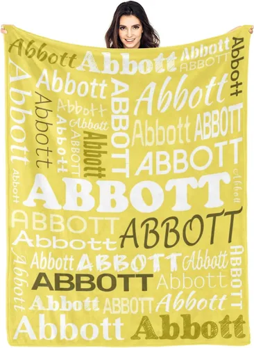 Vista 23 de Ships Next Day Custom Blanket with Name Personalized Throw Blanket for Baby Kid Customized Gifts for Dad, Mom, Grandpa, Grandma, Son, Daughter Algae