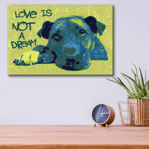 Vista 8 de Epic Art 'Love Is Not A Dream' by Dean Russo, Acrylic Glass Wall Art, 16"x12