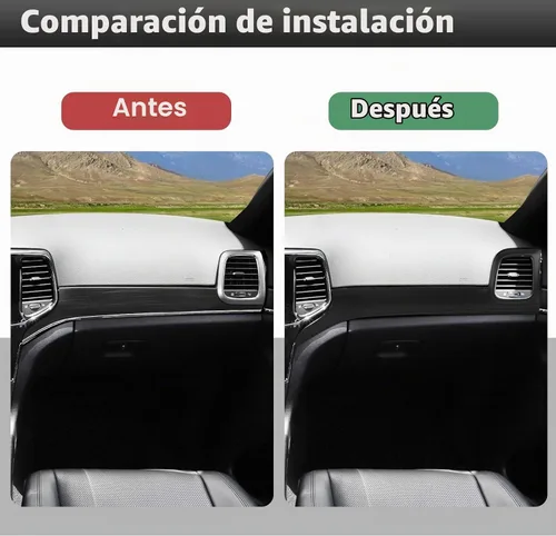 Vista 4 de CheroCar 7PCS Kit de Cubierta para Manija Interior de Puerta y Ajuste de Panel de Tablero Central para 2011 2012 2013 2014 2015 2016 2017 2018 2019
