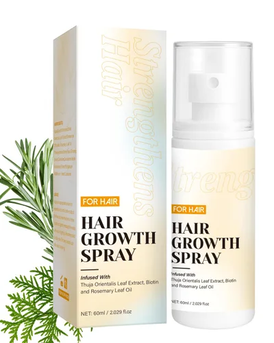 Vista 8 de Spray para el crecimiento del cabello, aceite en aerosol para el crecimiento del cabello, con Biota Orientalis, aceite de romero y biotina