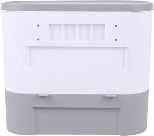 Vista 9 de Dispensador de granos de 5 rejillas, dispensador de arroz para encimera, dispensador de cereales múltiples montado en la pared, dispensador