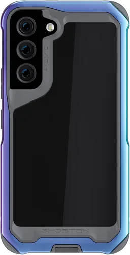 Vista 71 de Ghostek Atomic - Funda delgada para Galaxy Z Flip 4, parte trasera de aramida con parachoques de aluminio rojo, funda protectora de doble capa a