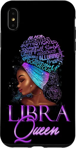 Vista 11 de Purple Libra Queen African American Woman Septiembre Octubre Funda para iPhone 17
