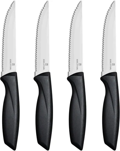 Vista 9 de Juego de 4 cuchillos para bistec, cuchillo premium para bistec, juego de cuchillos para bistec de acero inoxidable, cuchillo para bistec dentado