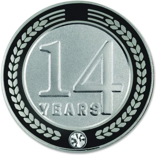 Vista 7 de PinMart Years of Service Award Employee Recognition Gift Pin de solapa - Negro