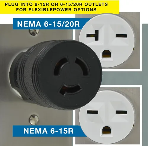 Vista 6 de Conntek 30112 NEMA 6-15P al adaptador de enchufe NEMA L6-15R, 15 amperios 250V