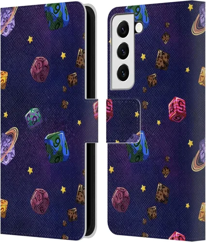 Vista 159 de Head Case Designs Officially Licensed Carla Morrow Colorful Space Dice Patterns Leather Wallet Case Compatible with Samsung Galaxy A07 4G
