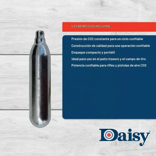 Vista 4 de Daisy Powerline - Cilindros de CO2 de 0.42 oz, 25 unidades, presión constante
