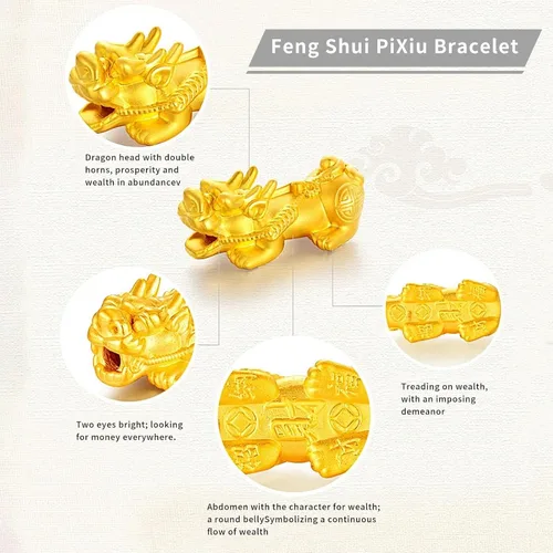 Vista 7 de Pulsera Feng Shui Pixiu de riqueza y suerte, pulseras Pi Xiu de buena suerte, pulsera de obsidiana negra Fengshui para hombres y mujeres, puede