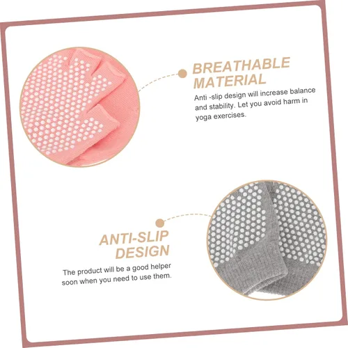 Vista 9 de 4 pares de guantes de yoga para mujer, guantes de entrenamiento sin dedos para yoga, pilates y guantes de ejercicio ligeros y transpirables para un