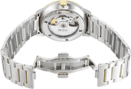 Vista 3 de Mido Reloj Hombre Commander Cronómetro Automático Mido Caliber 80 (Base ETA C07.821) Reloj COSC, plateado, Moderno
