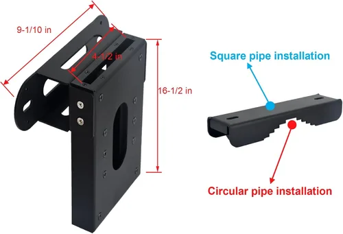 Vista 3 de Soporte para motosierra, kit universal de transporte de motosierra para tractores, ATV, UTV, camiones, vehículos utilitarios, adecuado