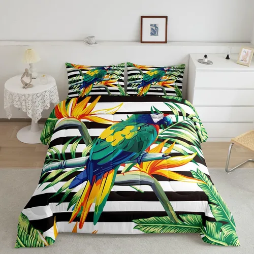 Vista 18 de Juego de ropa de cama rústica de granja color verde azulado con puerta de granero de madera, edredón de plumas tamaño Queen, decoración occidental