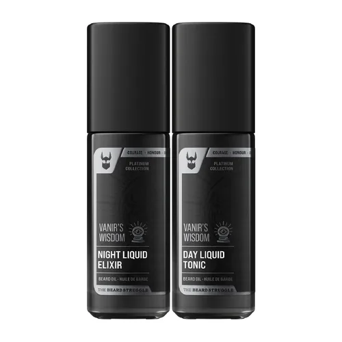 Vista 13 de The Beard Struggle Tonic + Elixir - Paquete de aceite para barba – Colección Platinum – Aceite para barba – Suaviza, hidrata y fortalece