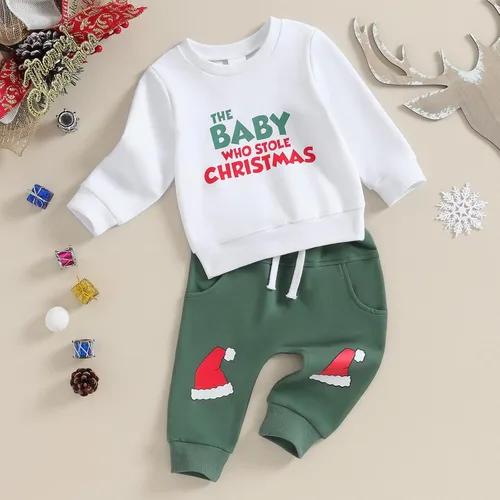 Vista 3 de Foidiccx Conjunto de ropa de otoño e invierno para bebé niño y niña