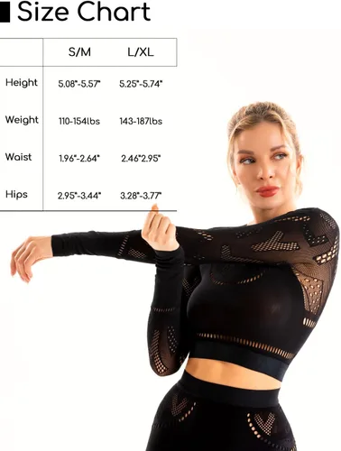 Vista 6 de LASETA Trajes de entrenamiento sexy sin costuras para mujer, diseño creativo, pantalones cortos, conjunto deportivo de 2 piezas