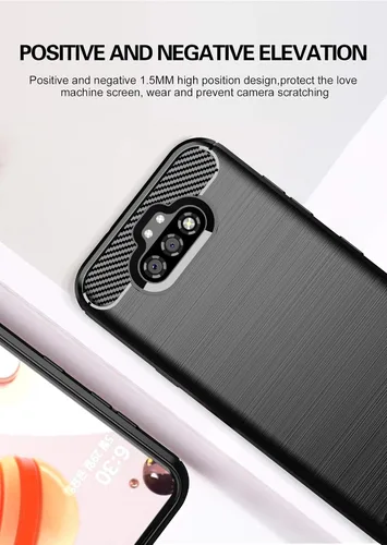 Vista 3 de Asuwish Compatible con LG K31/Phoenix 5/Fortune 3/Risio 4 Protector de pantalla de vidrio templado y accesorios de celda de silicona delgada de goma