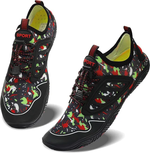 Vista 6 de Zapatos de agua para mujeres y hombres, zapatos de playa, zapatos de natación, zapatos descalzos, zapatos de senderismo, surf y caminar