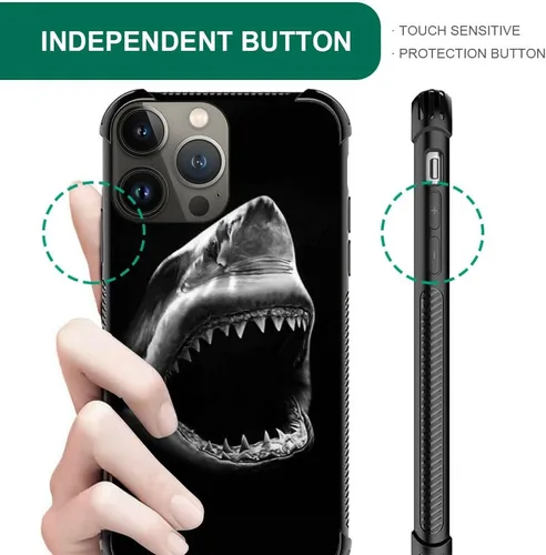 Vista 202 de Funda compatible con iPhone 15, diseño de elefantes africanos, diseño increíble a prueba de golpes, antiarañazos, carcasa trasera de policarbonato