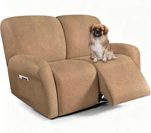 Vista 96 de ANARACHON Fundas para Sillas Reclinables Tipo Cuero, 4 Piezas Funda para Sillón Reclinable Lazy Boy, Protector de Muebles - Funda Suave Lavable
