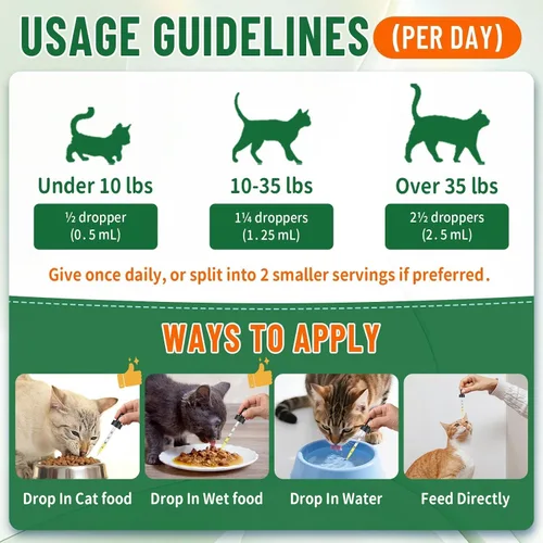 Vista 7 de Alivio de la alergia de gatos para gatos, alivio estacional de alergias cutáneas para gatos con picazón en la piel, patas, ojos, orejas, deja