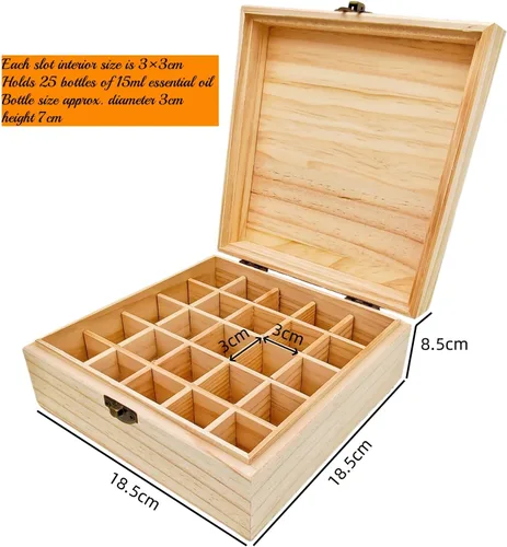 Vista 2 de Anktily Caja organizadora de almacenamiento de madera sin terminar con tapa, caja de madera sin pintar para recuerdos pequeños, joyas, estuche