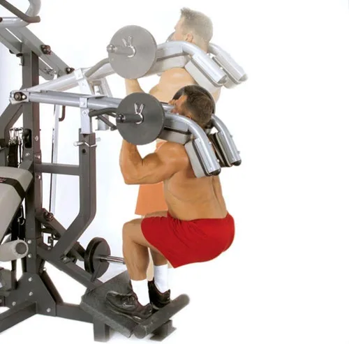 Vista 2 de Body-Solid Powerlift Apalancamiento para sentadillas para gimnasio de apalancamiento SB460 (LSA50)