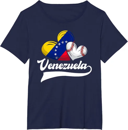 Vista 17 de Camiseta de béisbol venezolana con diseño de corazón y bandera de Venezuela, Negro