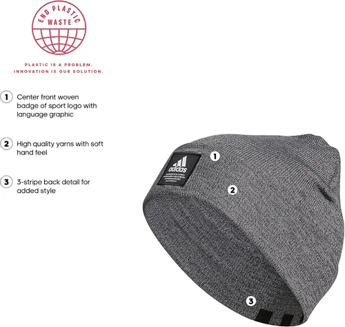 Vista 2 de adidas Men's Amplifier Fold Beanie